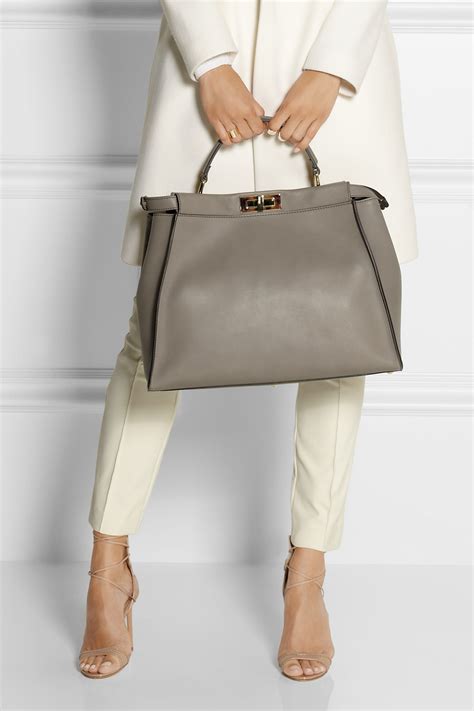 fendi large peekaboo review|fendi peekaboo medium leather tote.